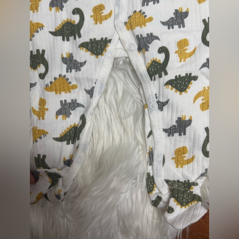 Infant Dapper Dude Footie Pajama - dinosaurs - Picture 5 of 5